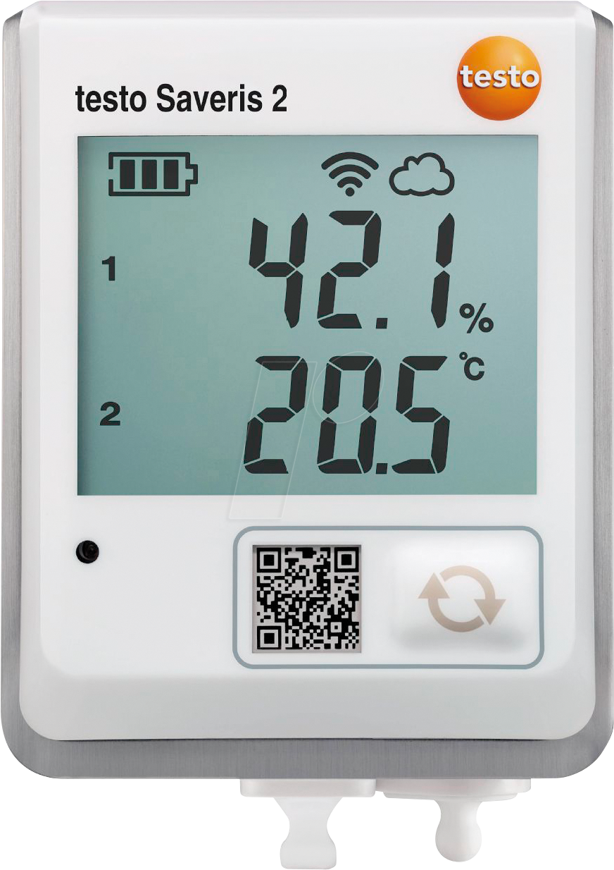 4029547017469 - testo 0572 2035 Saveris 2-H2 Multi-Datenlogger Messgröße Temperatur Luftfeuchtigkeit -30 bis 70 °C 0 bis 100 % rF