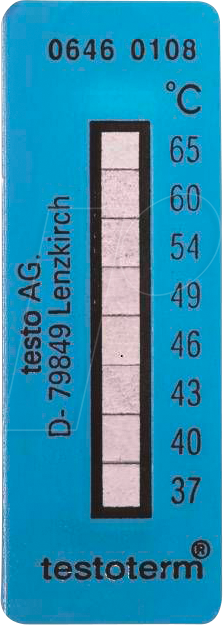 4029547007385 - 0646 2532 - Temperaturmessstreifen testoterm +161 … +204 °C 10er-Pack