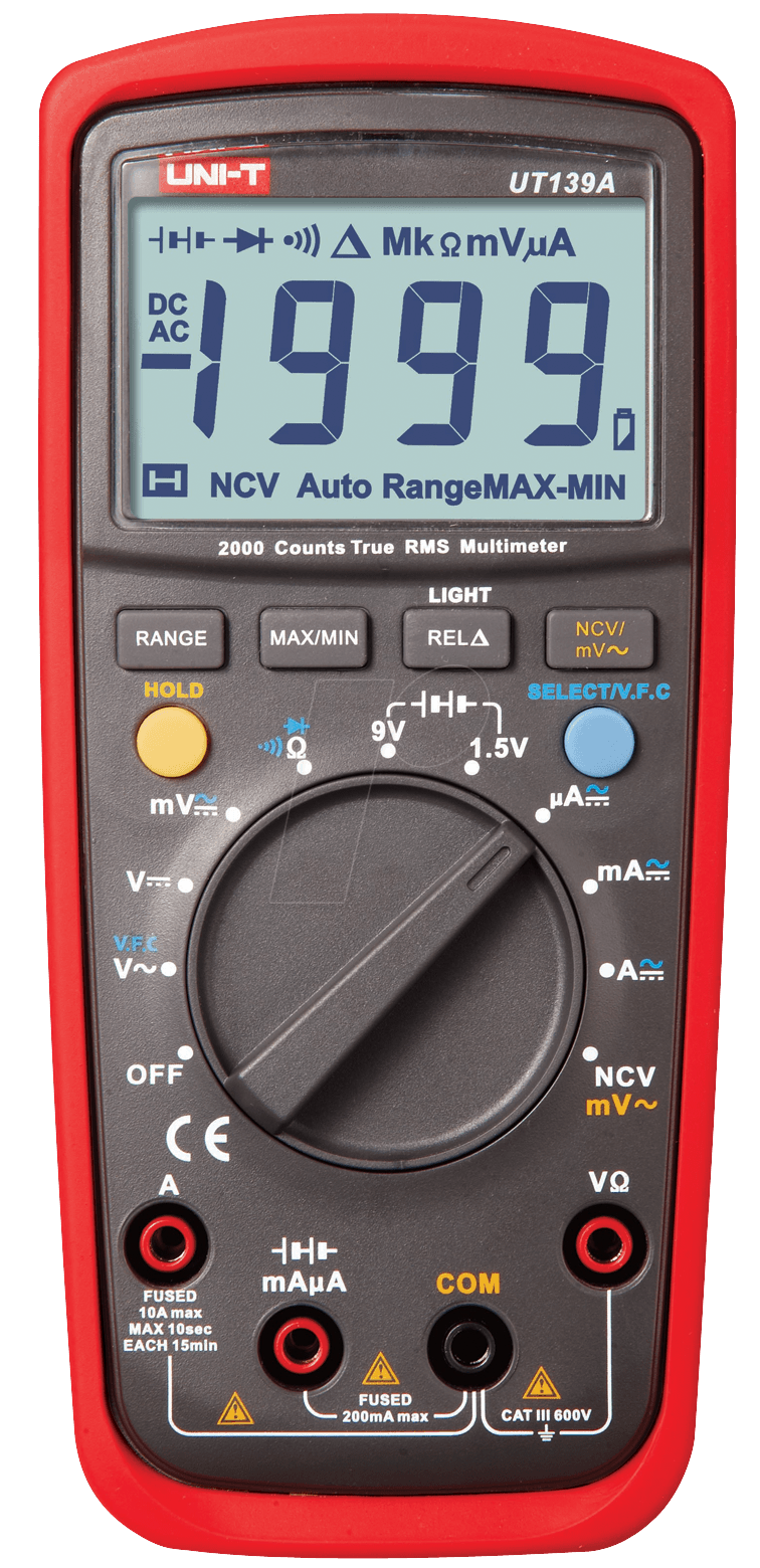 Multimeter Unit Trms UNI-TREND UNI-T TRMS digital multimeter, 2000 counts | Digital ...