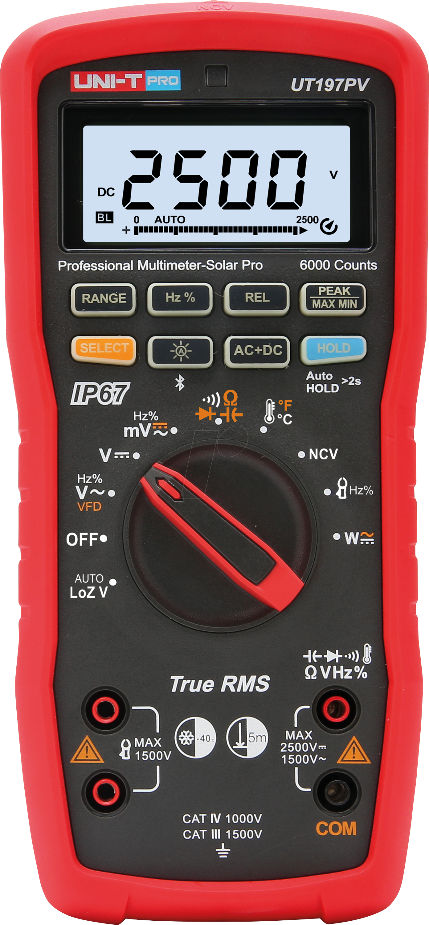 UT 197PV - Multimeter, digital, Solar Pro, 60000 counts, TRMS, IP67