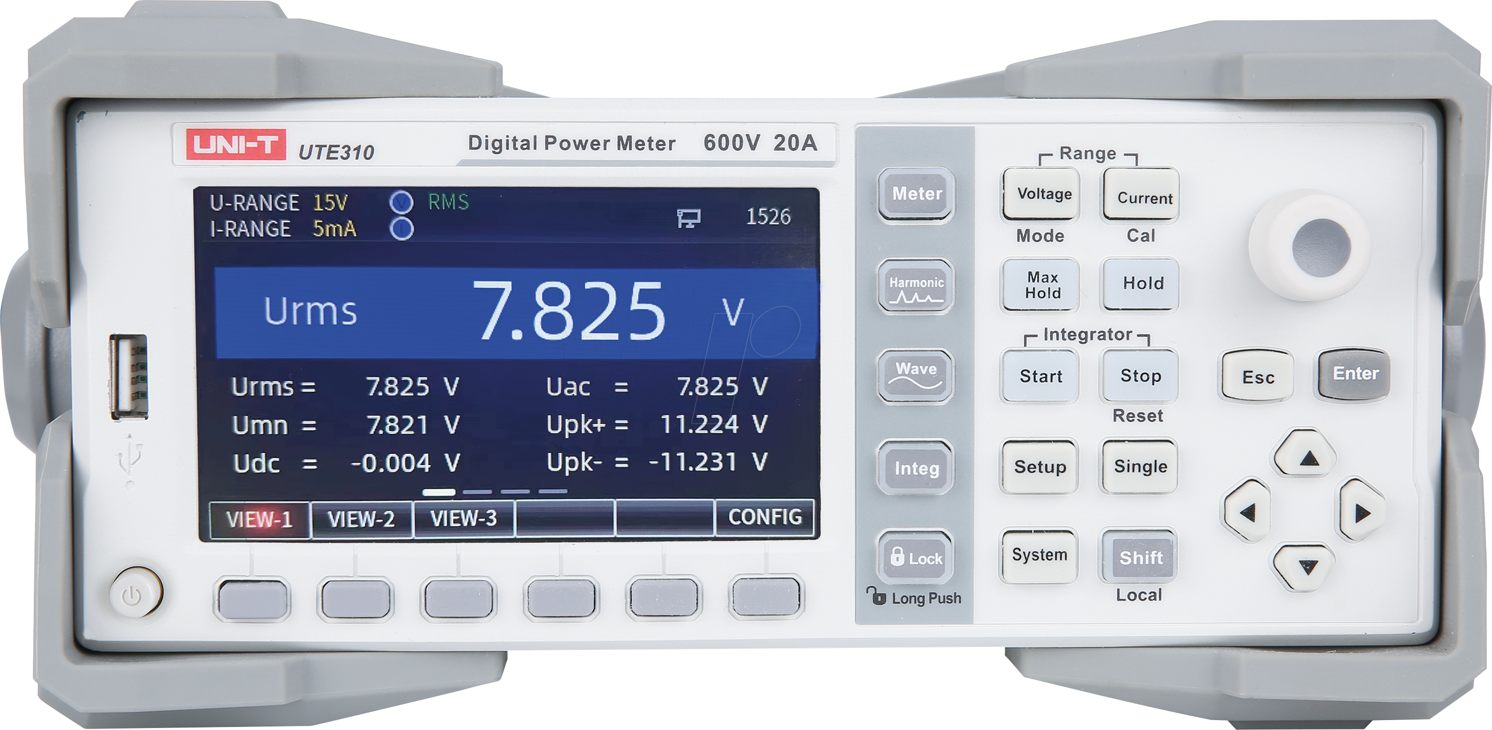 UT E310H - Leistungsmessgerät, USB, LAN, RS-232, Digital I/O, 50 A / 1000 V