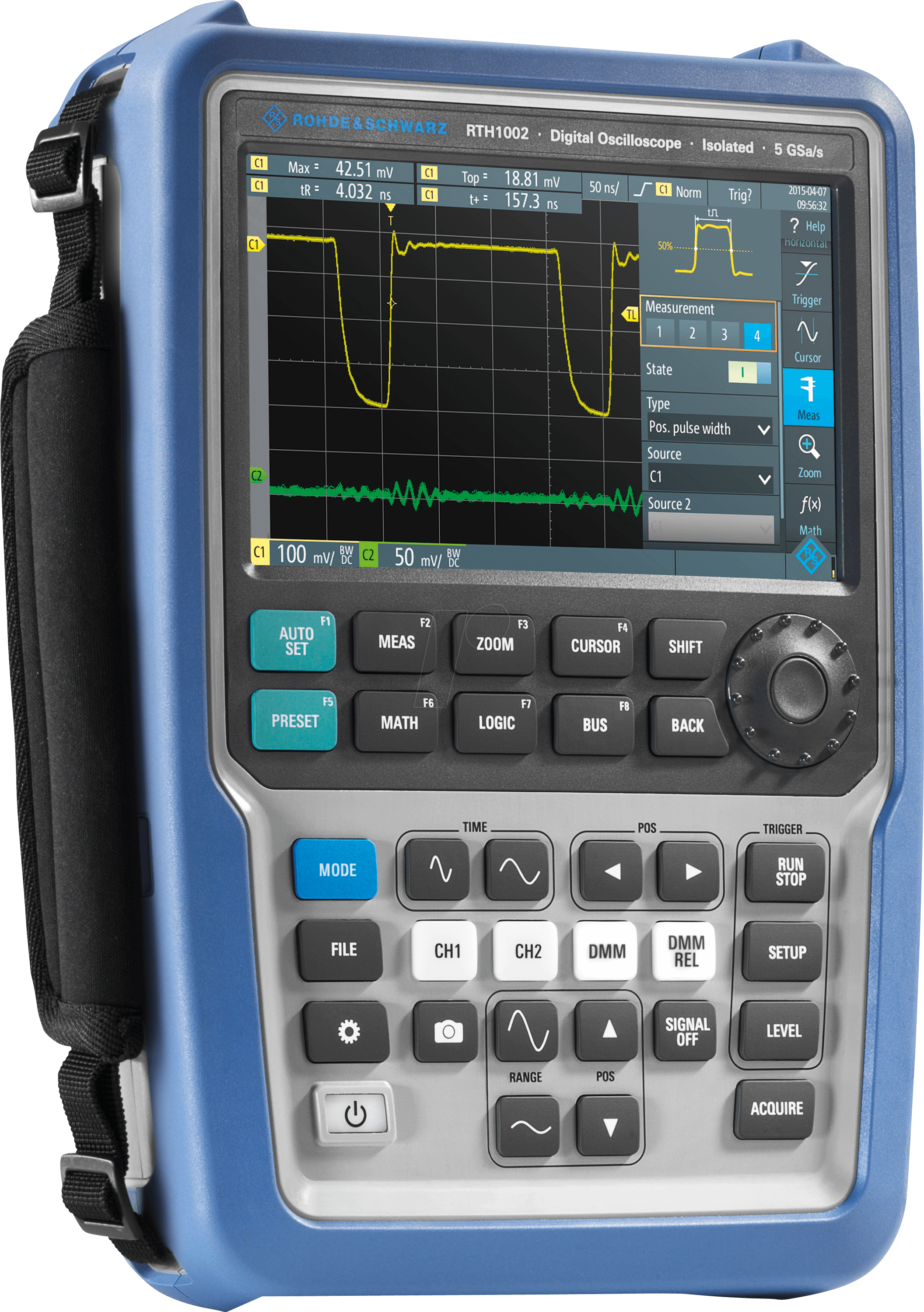 4250138104385 - RTH 1052 - Handheld-Oszilloskop RTH1002 500 MHz 2 Kanäle Multimeter