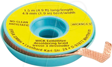 Entlötlitze Länge 150 m Breite 490 mm - Ersa