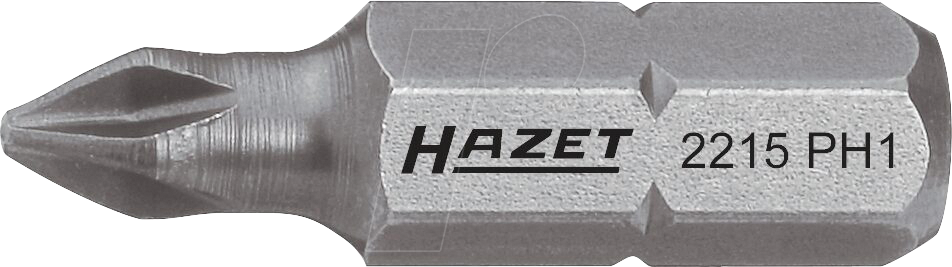 4000896014521 - HAZET Bit 2215-PH2 ∙ Sechskant massiv 63 (1 4 Zoll) ∙ Kreuzschlitz Profil PH ∙ PH2