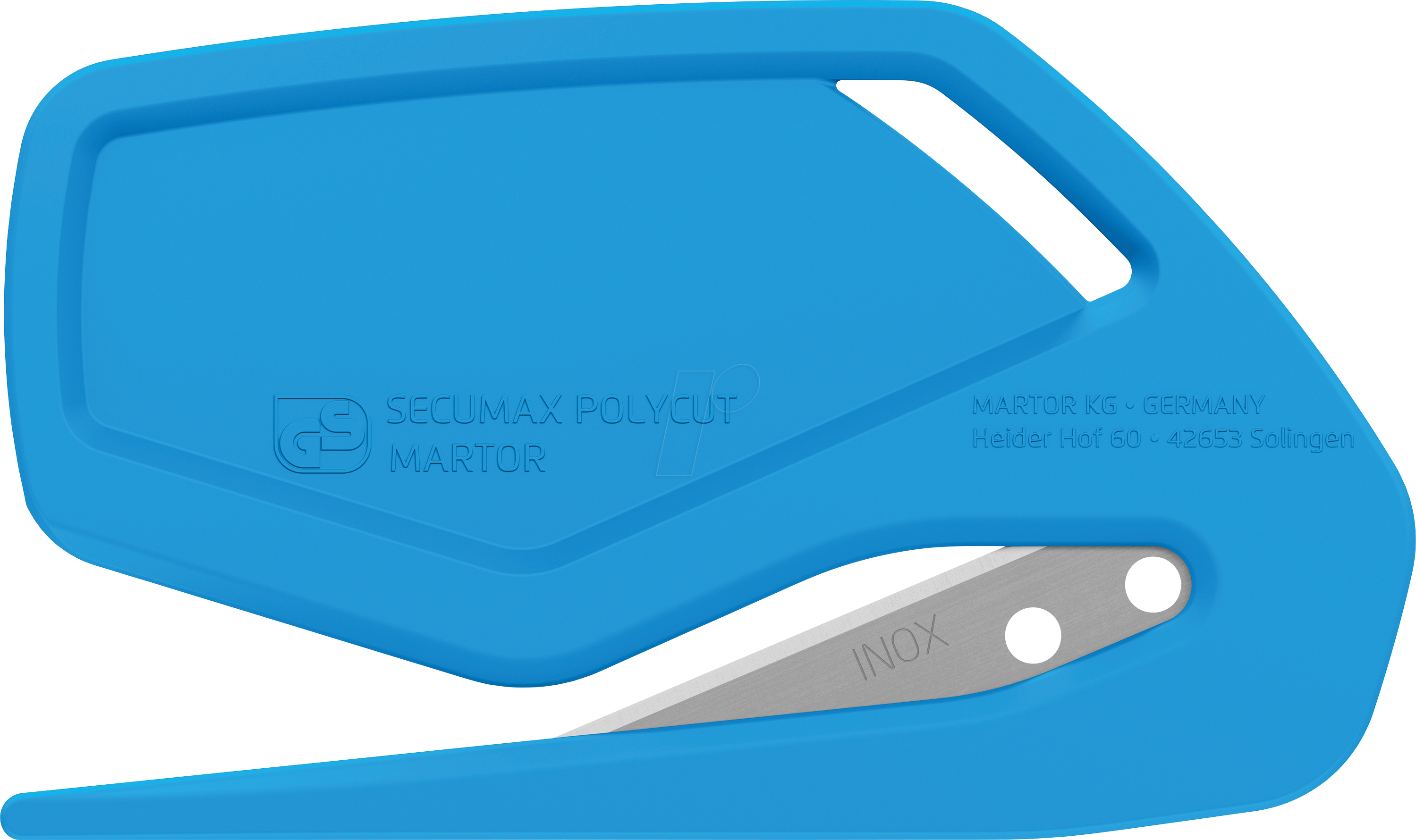 MART 8500212.16 - Sicherheitsmesser SECUMAX POLYCUT mit SPITZKLINGE 185, 100er Pac
