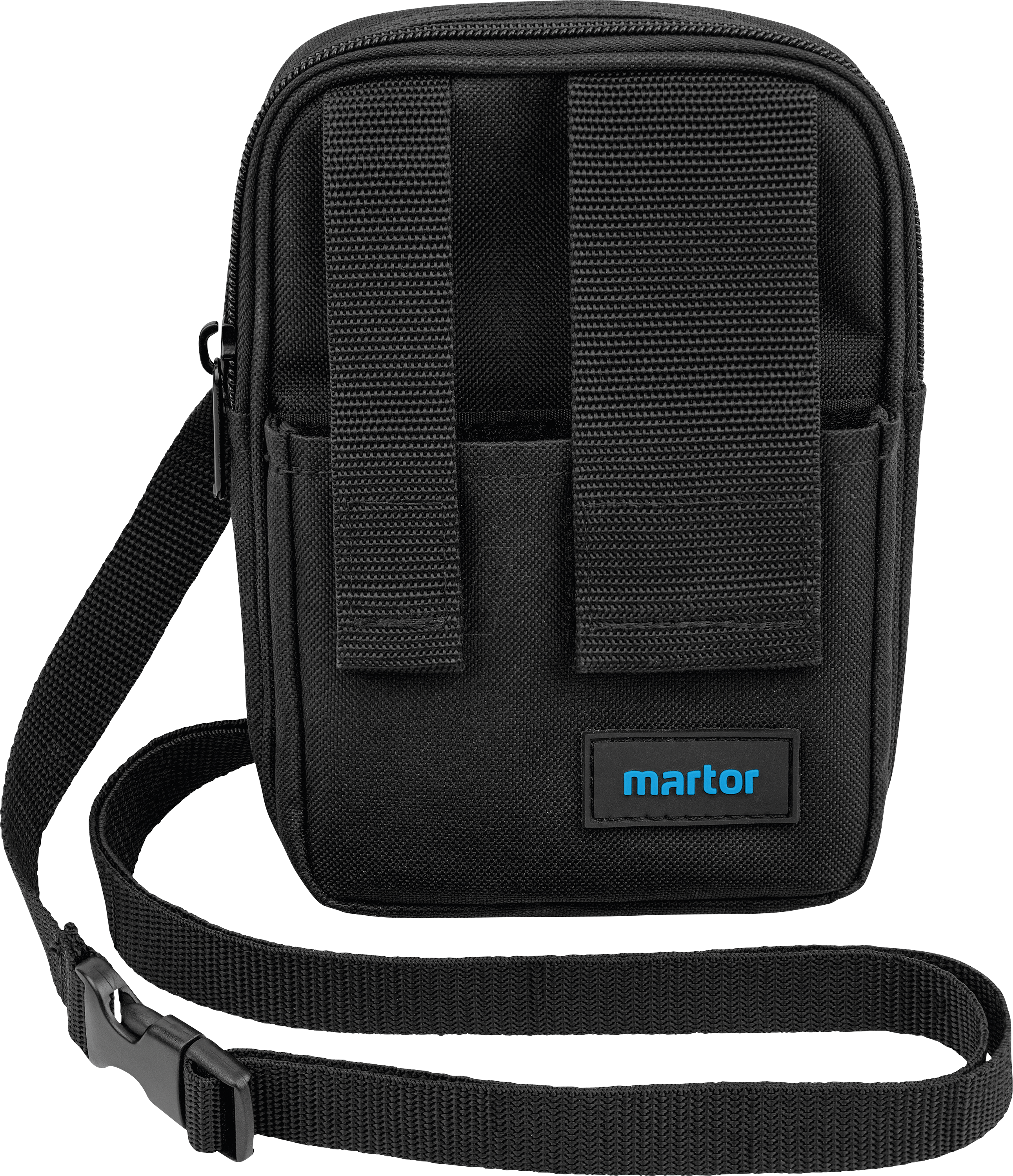 Gürteltasche XXL 2 Fächer mit Messersicherung 3 Trageoptionen L 180 x B 130 mm Nylon schwarz