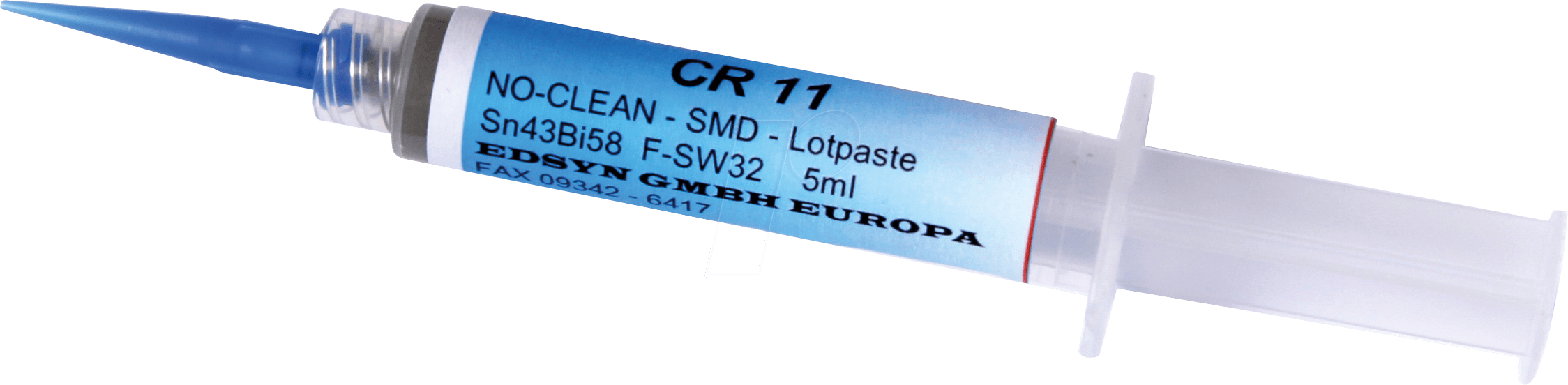 CR 11 - Lötpaste, CR 11, bleifrei, No-Clean, Sn42Bi58, 10 gr