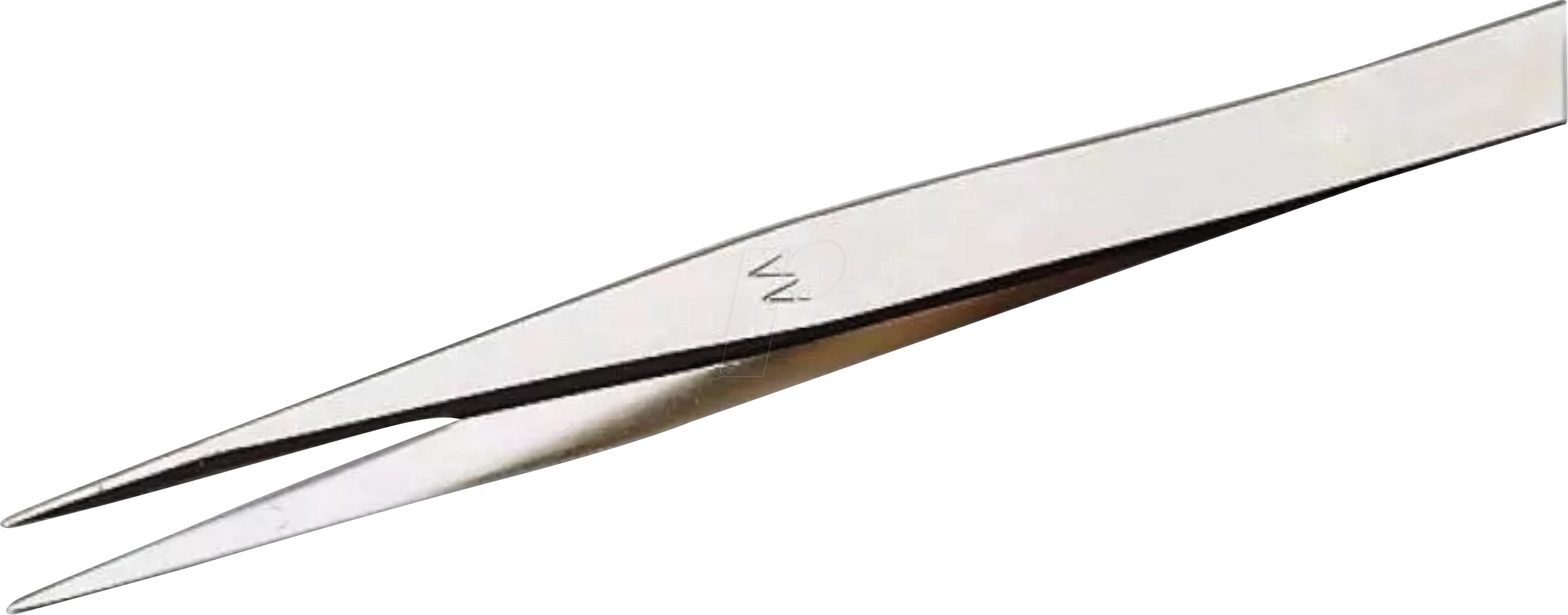 EREM AAZ - Präzisionspinzette, mittelfeine Spitzen, vernickelt, 120 mm