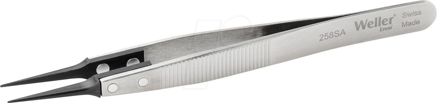 4003019096497 - 258SA - Präzisionspinzette mit feinen synthetischen Spitzen (PPS)