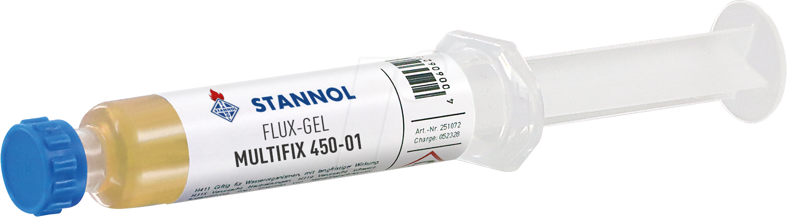 STANNOL 251072 - Flussmittelgel, Multifix 450-01, No-Clean, 5 ccm