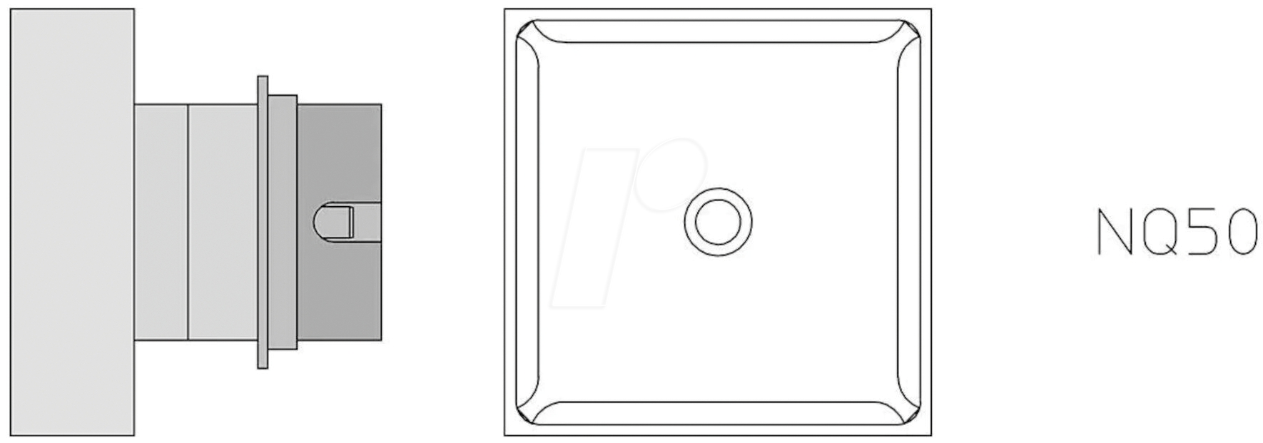 WE T0058736891N - NQ50 Heißluftdüse 36,0X36,0 mm
