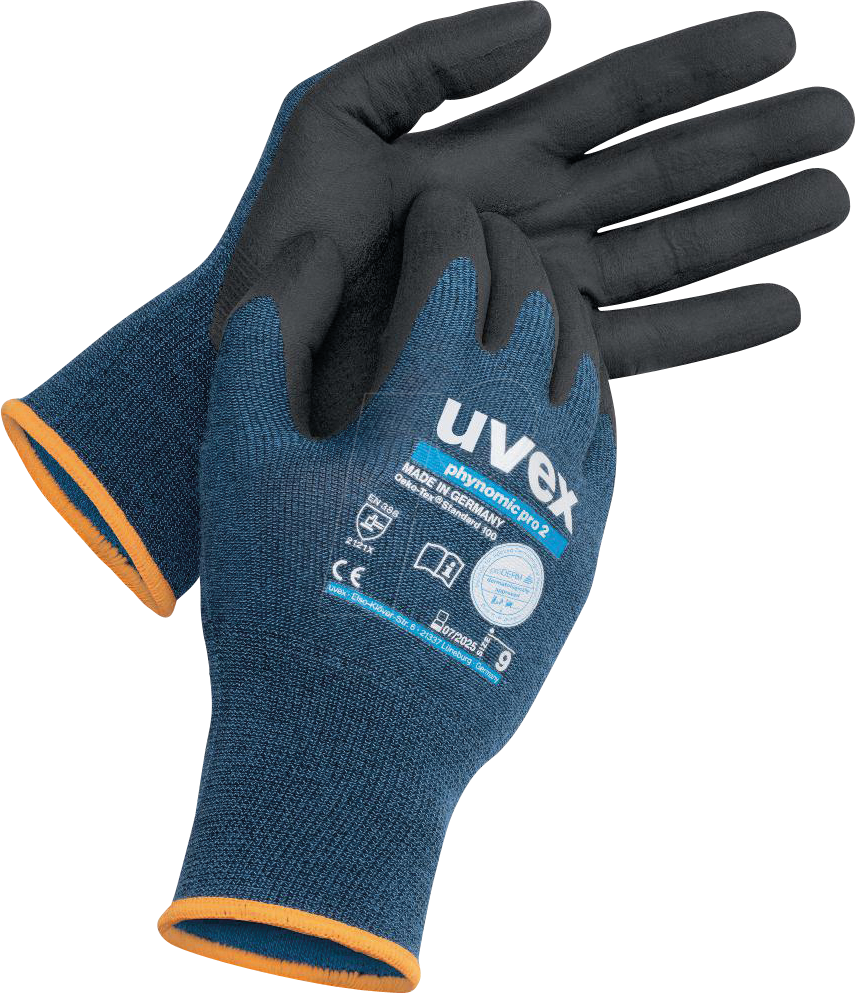 4048612063699 - UVEX 6006412 - Schutzhandschuh uvex phynomic pro 2 60064 Größe 12