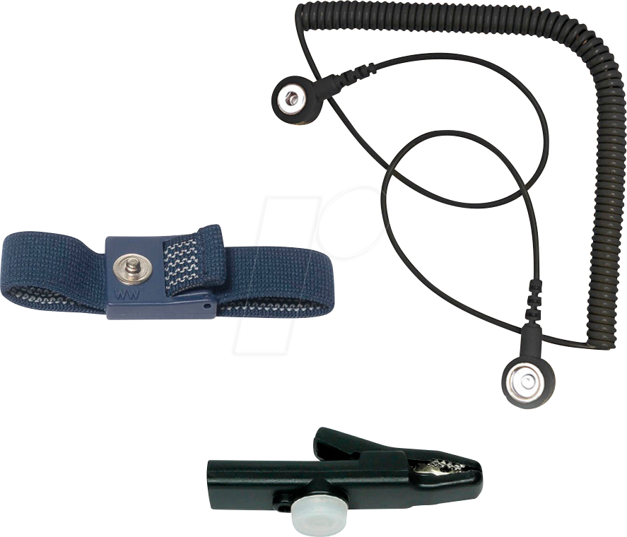 4250838511599 - BERN 9 342 - ESD Erdungs-Set Armband Kabel Klemme 3-teilig