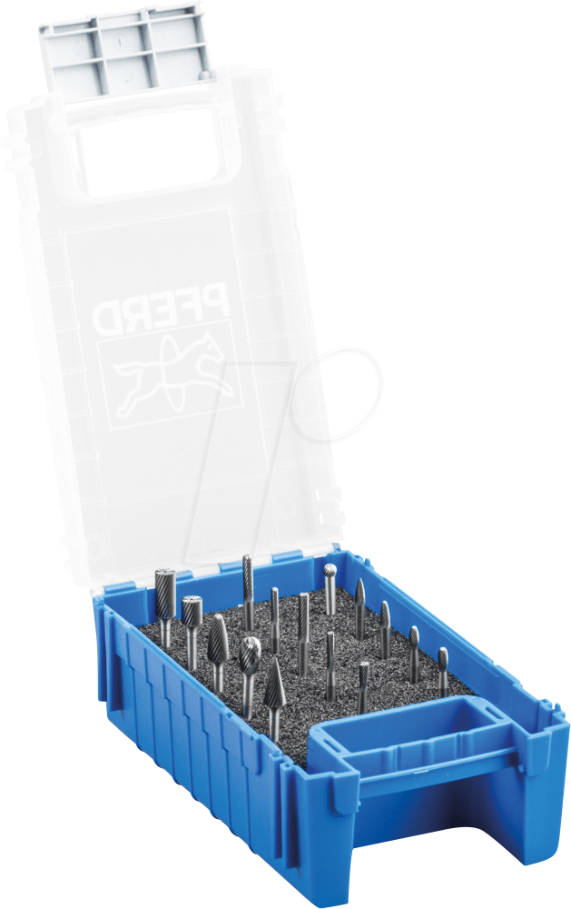 4007220055892 - Hartmetall Kleinfrässtift Set 15-tlg Zahnung 5 Schaft-Ø 6 mm universal mittel kreuzverzahnt - 21901501