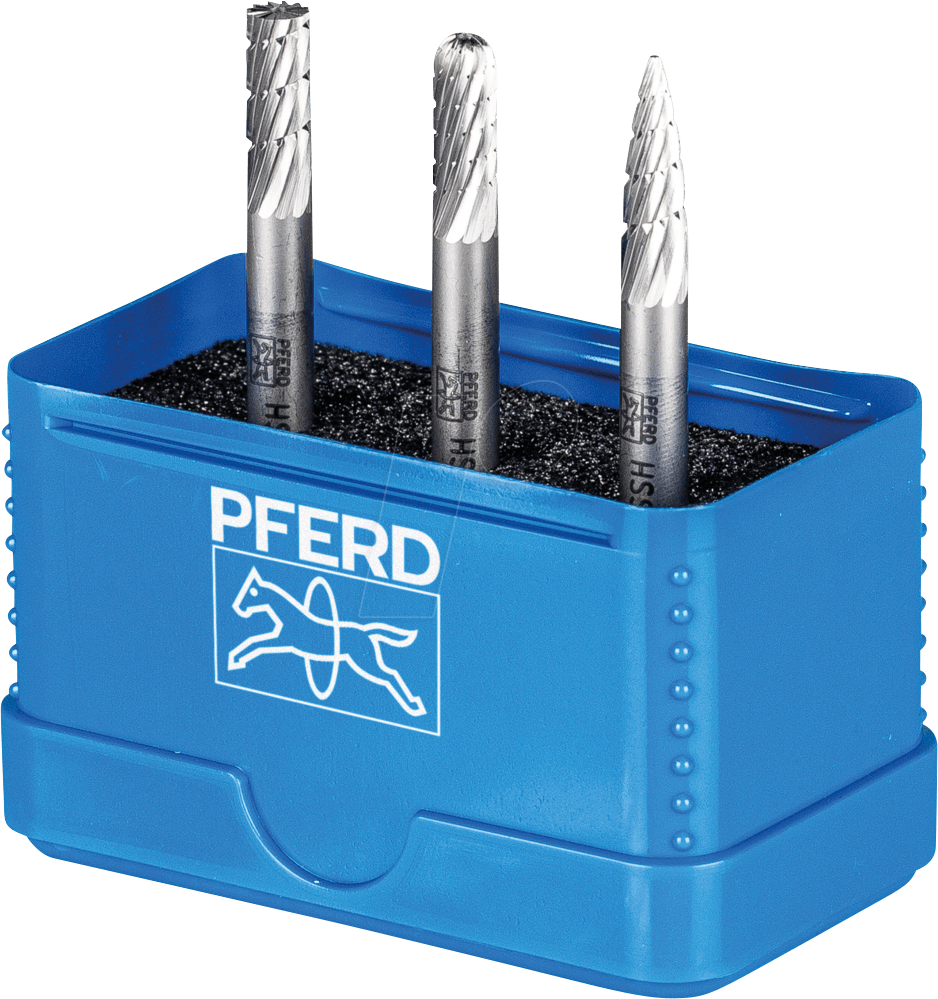 4007220229637 - Hss Frässtift Set 85 3-tlg Zahnung 3 ø 12 mm Schaft-Ø 6 mm universal mittel fein - Pferd 4007220229637 - Hss Frässtift Set 85 3-tlg Zahnung 3 ø 12 mm Schaft-Ø 6 mm universal mittel fein - Pferd