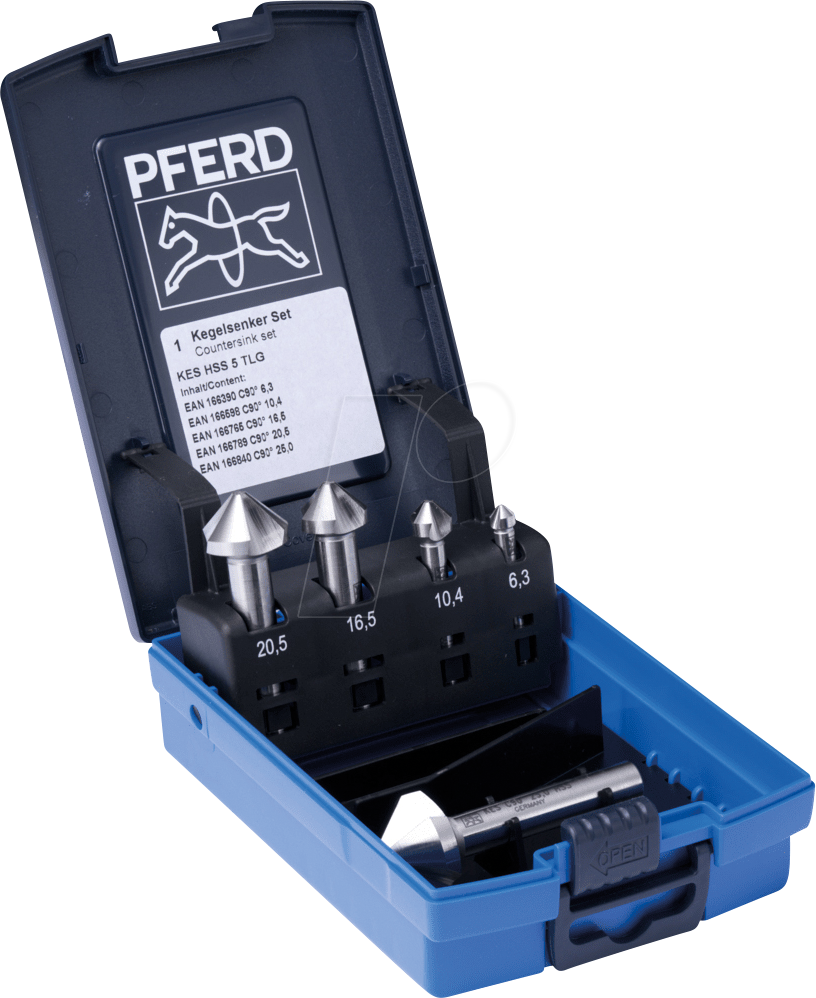 4007220168585 - Pferd - set kes hss din 335 C90° 5 25202153 Kegelsenker-Set hss 1 St 4007220168585 - Pferd - set kes hss din 335 C90° 5 25202153 Kegelsenker-Set hss 1 St