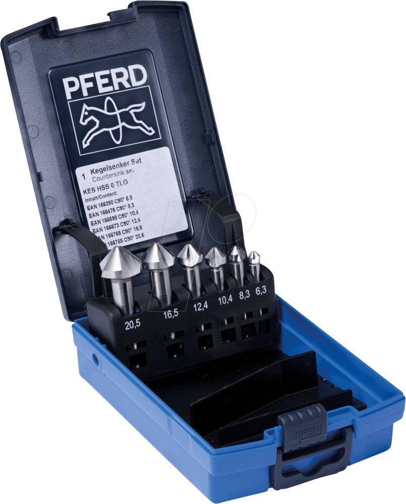 4007220168691 - Set kes hss din 335 C90° 6 25202154 Kegelsenker-Set hss 1 St - Pferd 4007220168691 - Set kes hss din 335 C90° 6 25202154 Kegelsenker-Set hss 1 St - Pferd