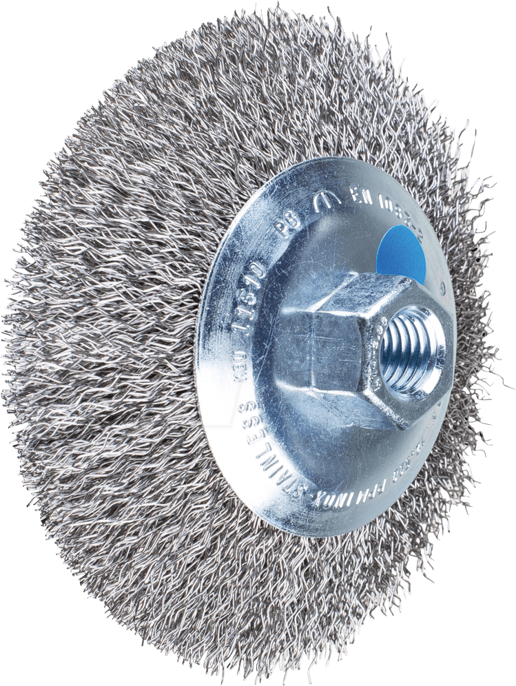4007220806784 - Kegelbürste ungezopft KBU Ø 115 x 10 mm M14 Edelstahl-Draht-Ø 035 für Winkelschleifer 43316023 1 St