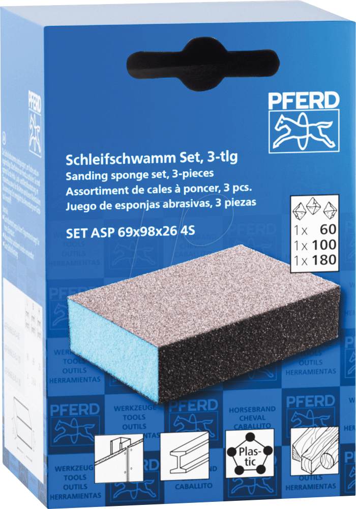 4007220598269 - PFERD 44698010 - Flexible Schleifmittel SET ASP 69x98x26 4S 4007220598269 - PFERD 44698010 - Flexible Schleifmittel SET ASP 69x98x26 4S