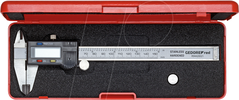 4060833014304 - Gedorered - Digitaler Messschieber mit lcd Display in Kunstoff 4060833014304 - Gedorered - Digitaler Messschieber mit lcd Display in Kunstoff