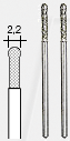 4006274282322 - PROXXON 28232 - Diamantierte Schleifstifte in Kugelform 22 mm 2 Stück