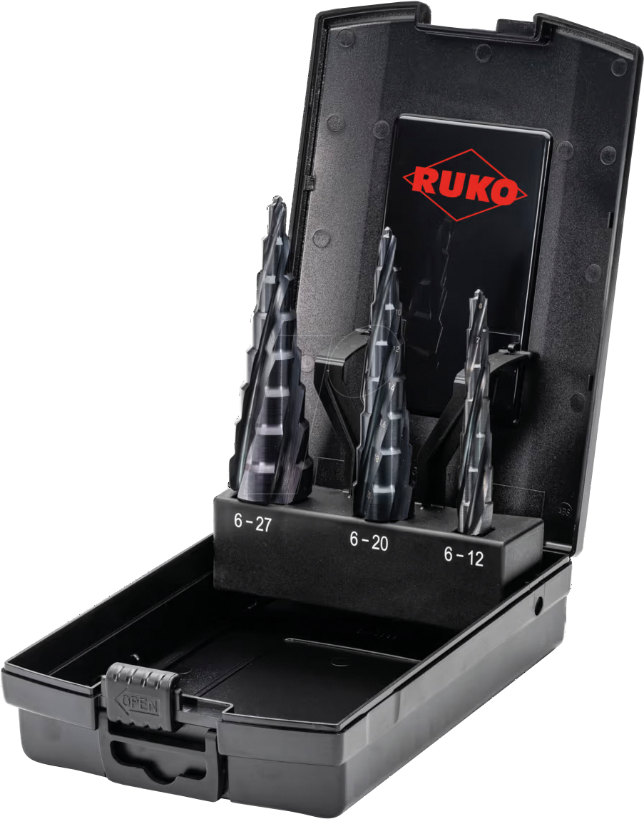4007140399243 - 101687PRO - Stufenbohrersatz ULTIMATECUT Multidrill-Satz HSS RUnaTEC - 3-tl 4007140399243 - 101687PRO - Stufenbohrersatz ULTIMATECUT Multidrill-Satz HSS RUnaTEC - 3-tl