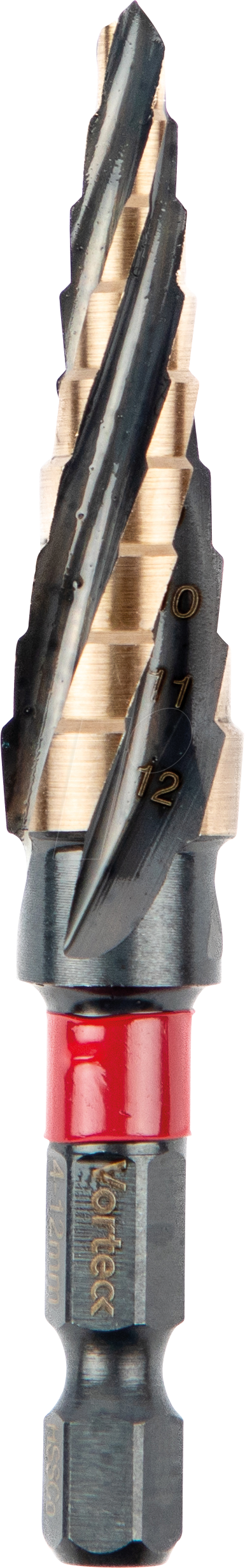 CK T3016 4-12 - Vorteck HSS-Kobalt-Stufenbohrer 4-12 mm