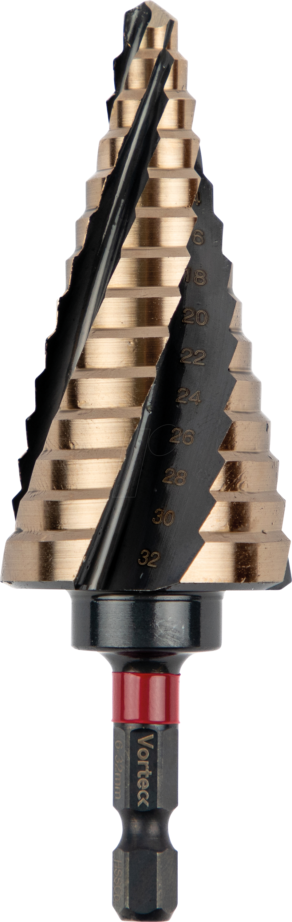 CK T3016 6-32 - Vorteck HSS-Kobalt-Stufenbohrer 6-32 mm