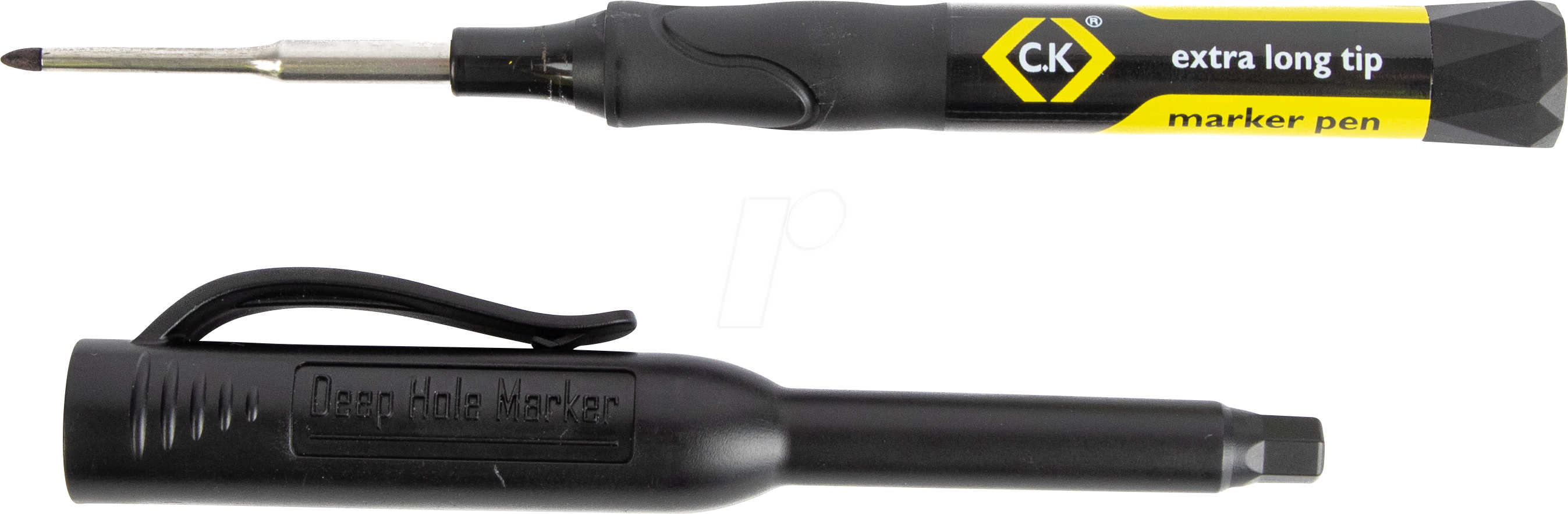 CK T3592 - Werkstatt-Marker, schwarz, mit extra langer Spitze (20 Stück)