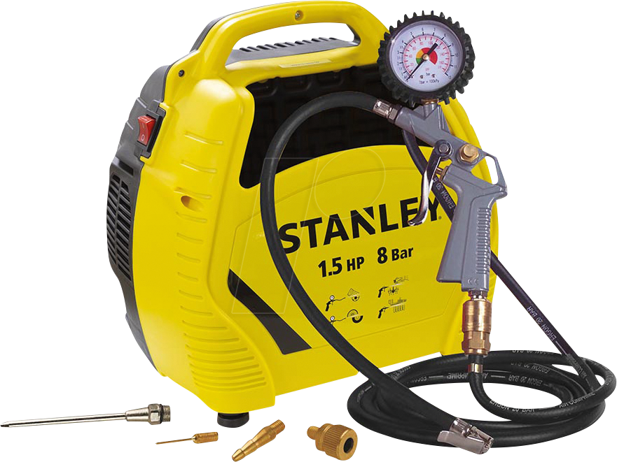 Air kit druckluft kompressor ölfrei luftcompressor reifendruckpistole - Stanley