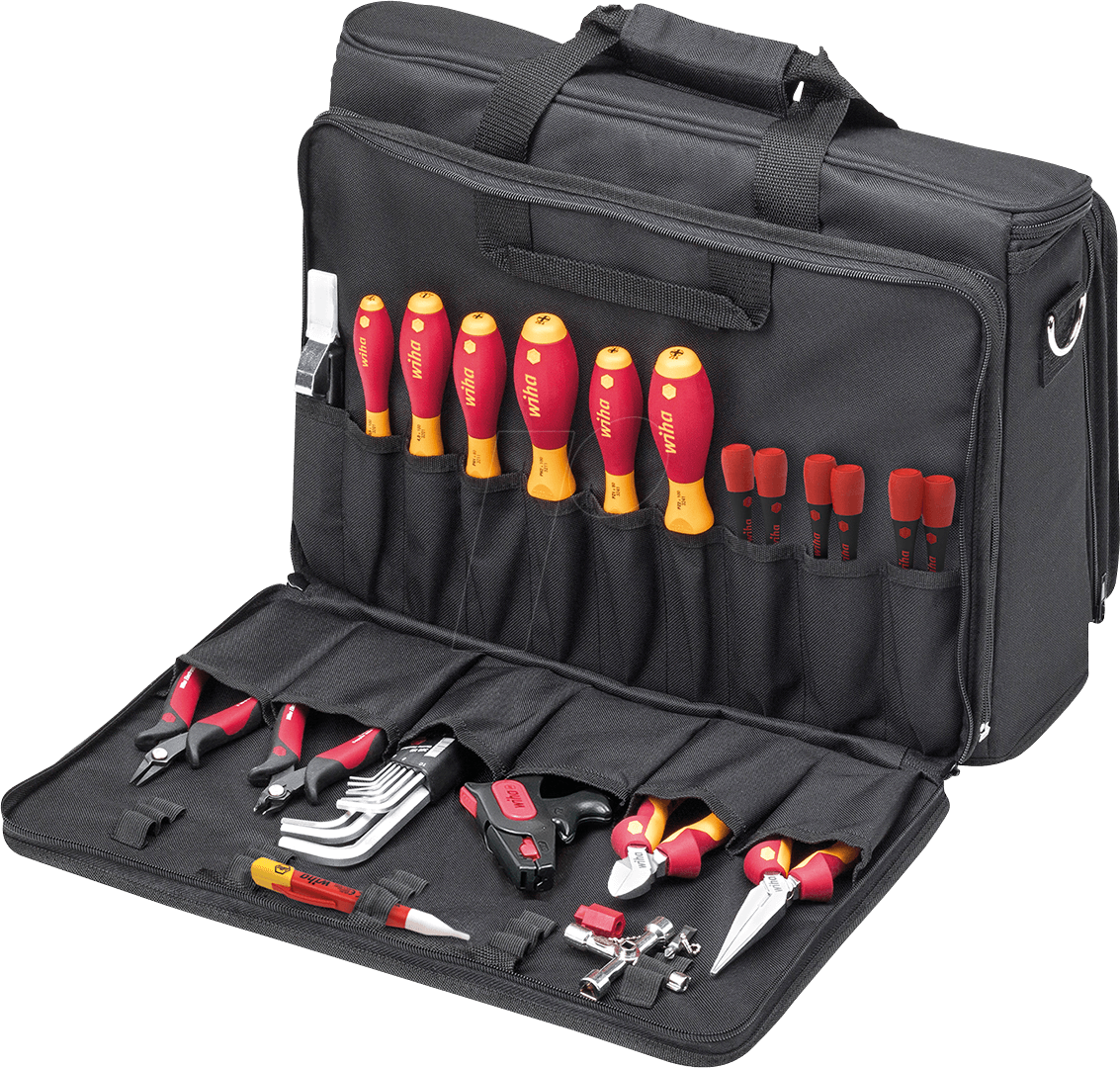 WIHA 43879 Tool Kit Tool Bag Service Technician 29 Pieces At   WIHA 43879 01 