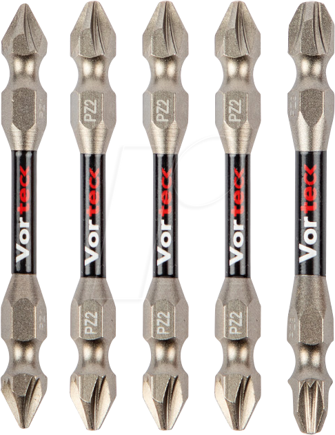 CK T4481 DEPZML - Vorteck Impact Doppel-Schrauberbit PZ2 mix 65mm x5