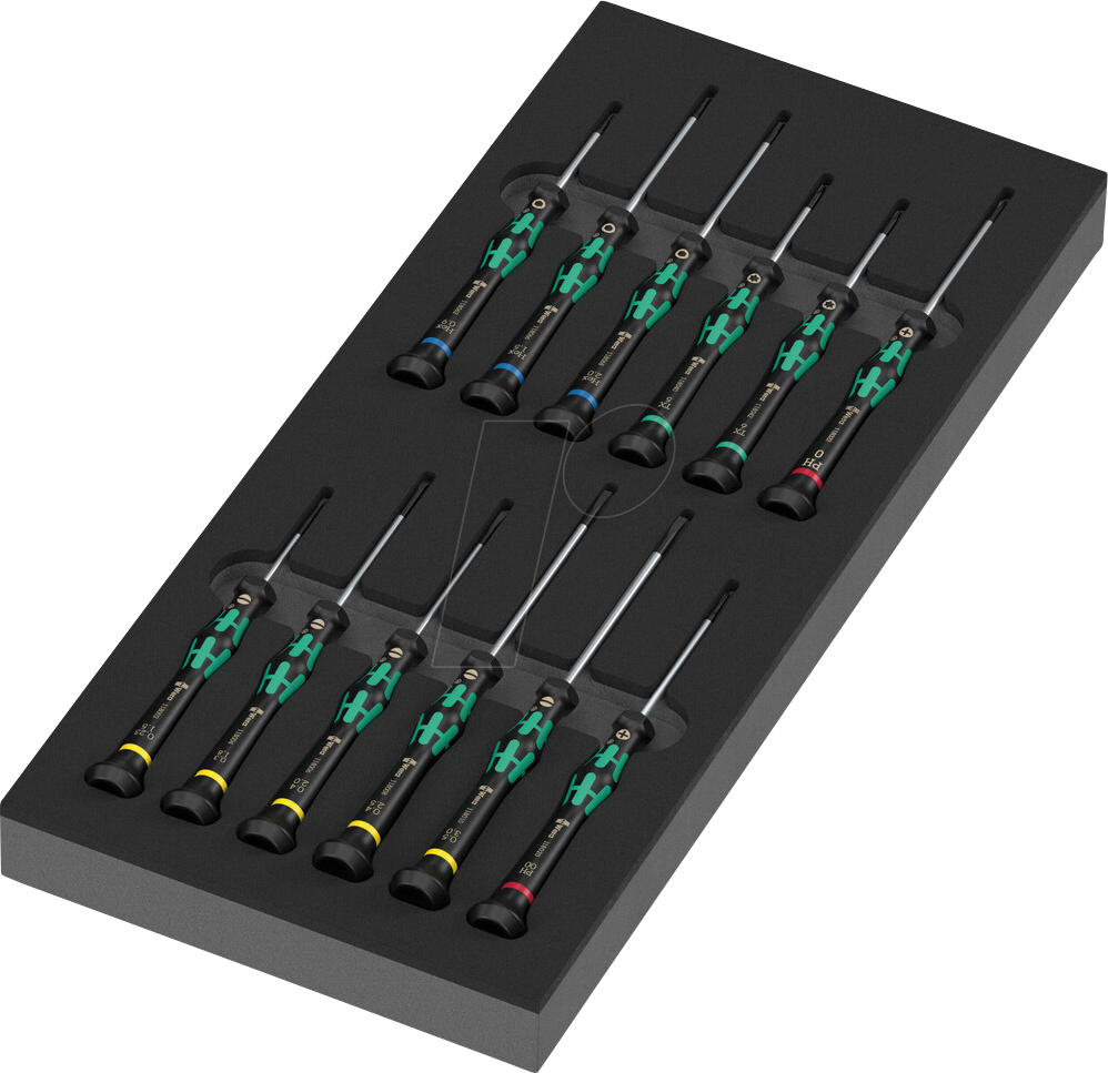WERA 05150107001 - Schaumstoffeinlage Schraubendreher Kraftform Micro Set 2