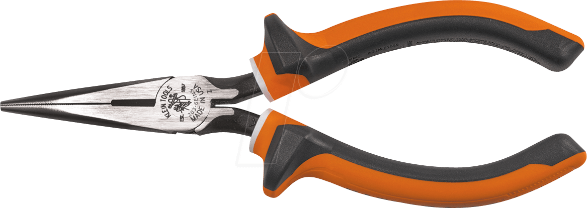 KLEIN TOOLS VDE- Spitzzange, 175 mm, mit Seitenschneider | VDE-Zangen günstig kaufen