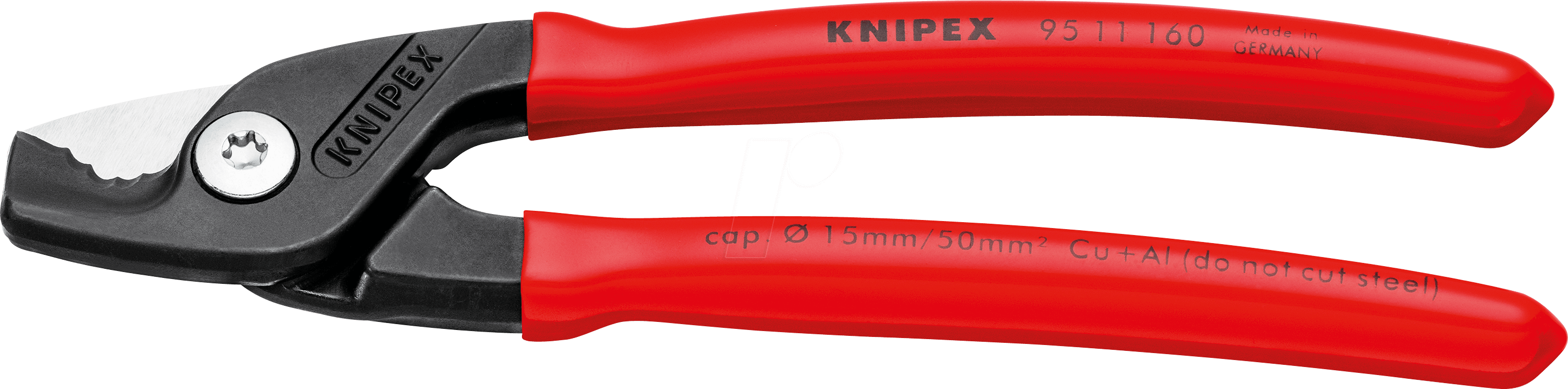 4003773085904 - 95 11 160 StepCut Kabelschere brüniert 160 mm - Knipex