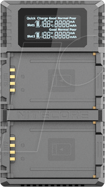 6952506492725 - NC LGULM10PRO - Ladegerät für Leica Kamera Akkus 2-Schacht