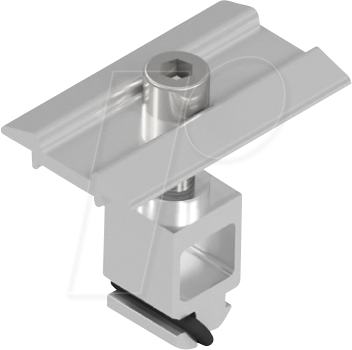 Image of ALT119064150080C - PV-Mittelklemme, flach, für 41 - 50 mm Module, silber