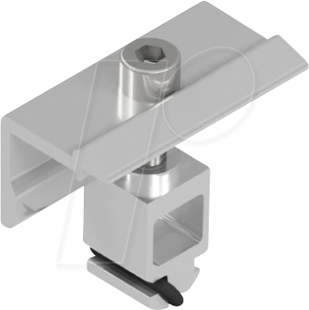 Image of ALT119072940080C - PV-Endklemme, für 29 - 40 mm Module, silber