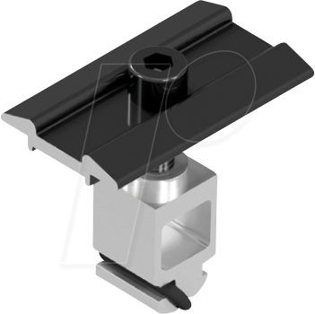 Image of ALT119E64150S80C - PV-Mittelklemme, flach, für 41 - 50 mm Module, schwarz