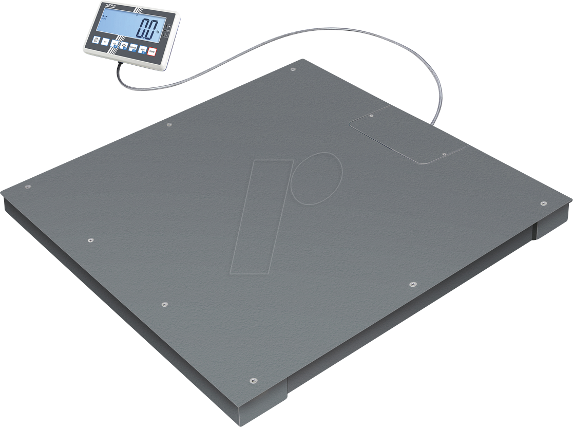 4045761481749 - KERN IoT-Line Bodenwaage BFC Stahl Wägebereich bis 1500 kg 1000 x 1000 mm
