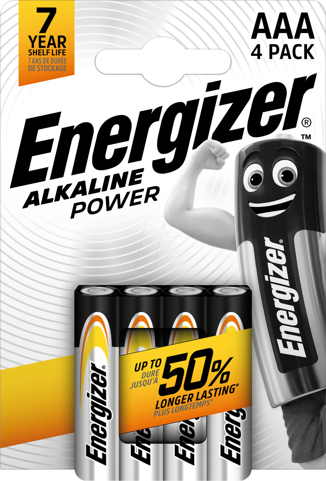 EN POW 4XAAA - Power, Alkaline Batterie, AAA (Micro), 4er-Pack