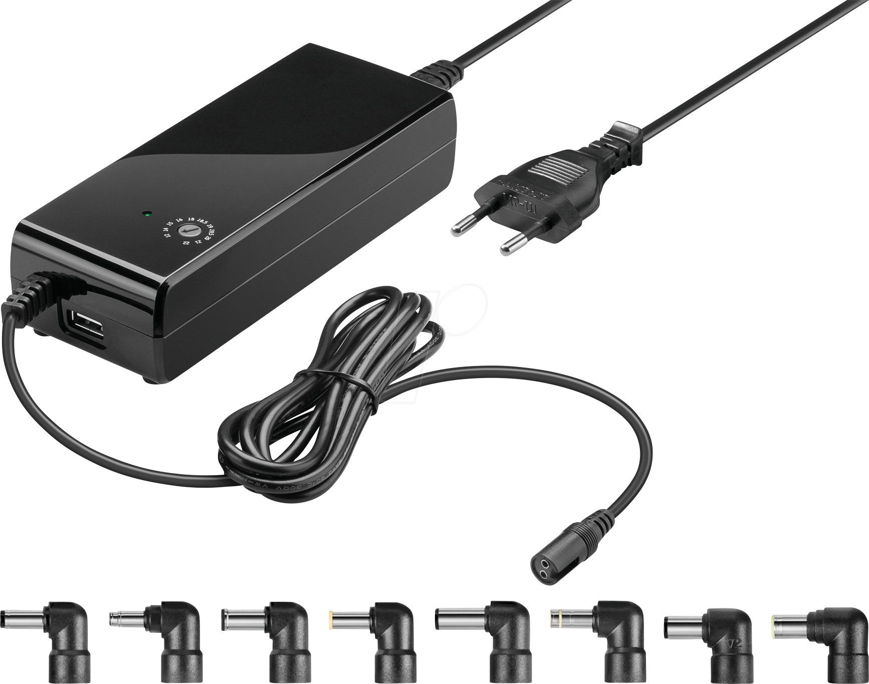 GOOBAY 55001 - Universal-Schaltnetzteil, 90 W, 12 - 22 V, 4000 mA, mit USB-A