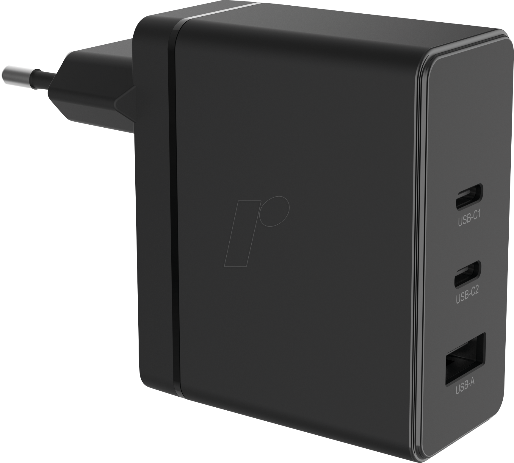 HNP 100EU-2C1A - USB-Ladegerät, 100 W, 1x USB-A, 2 x USB-C, GaN