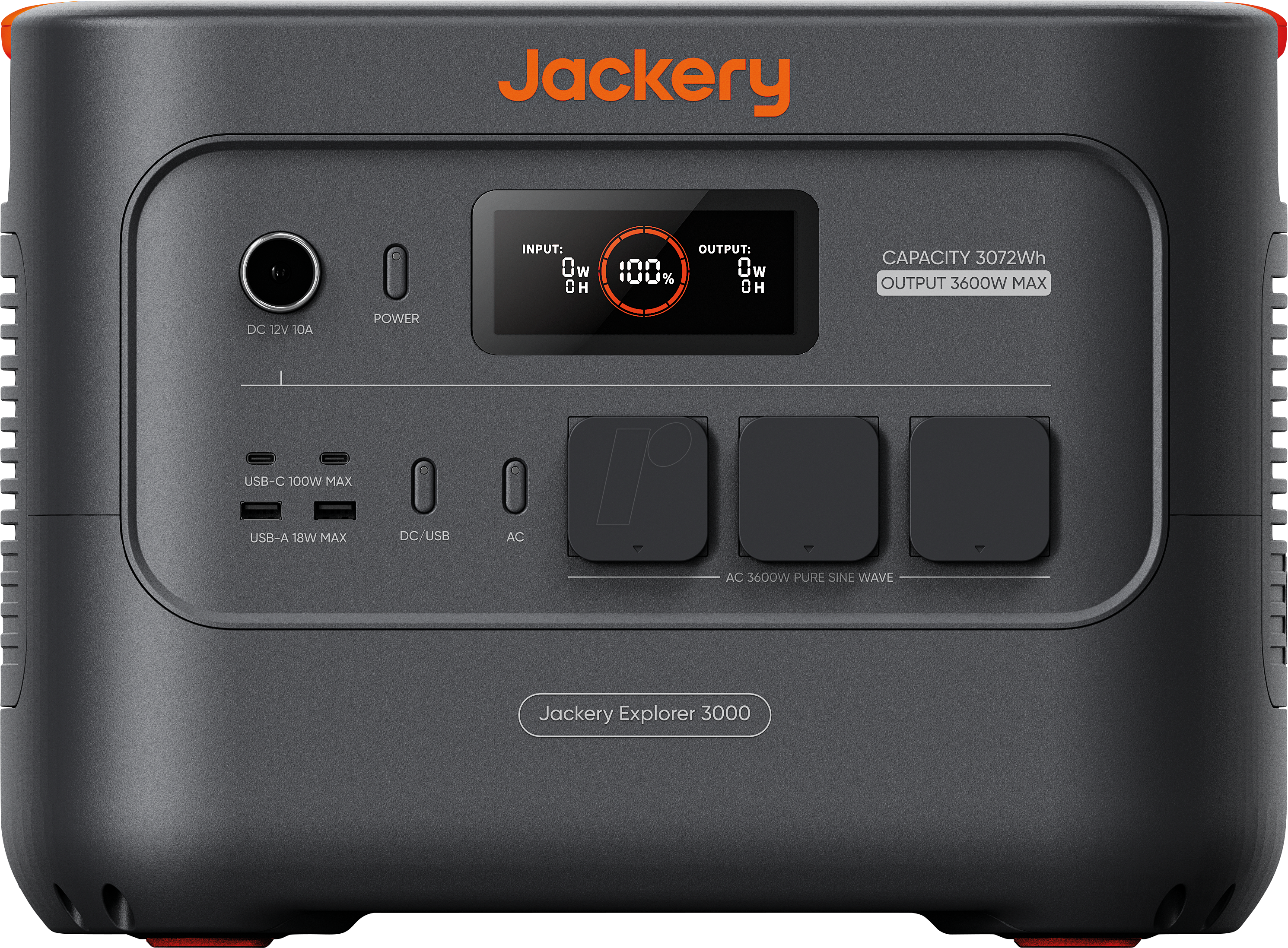 JACK EXP 3000 V2 - Jackery Explorer 3000 v2, Powerstation, 3072 Wh, 3600 W