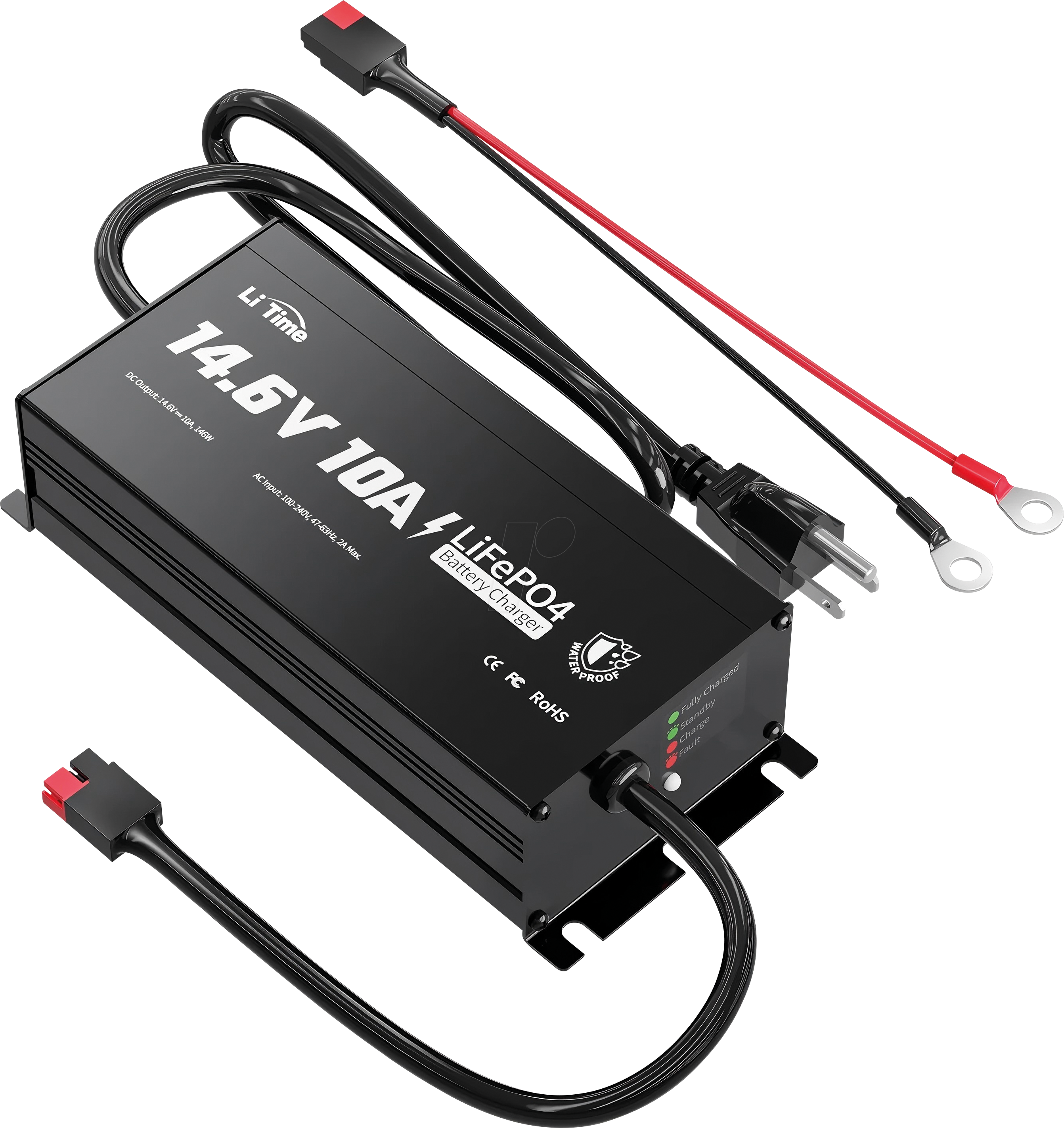 LI CH-12-10-IP - Automatik-Ladegerät für LiFePO4, 14.6V 10 A, IP65