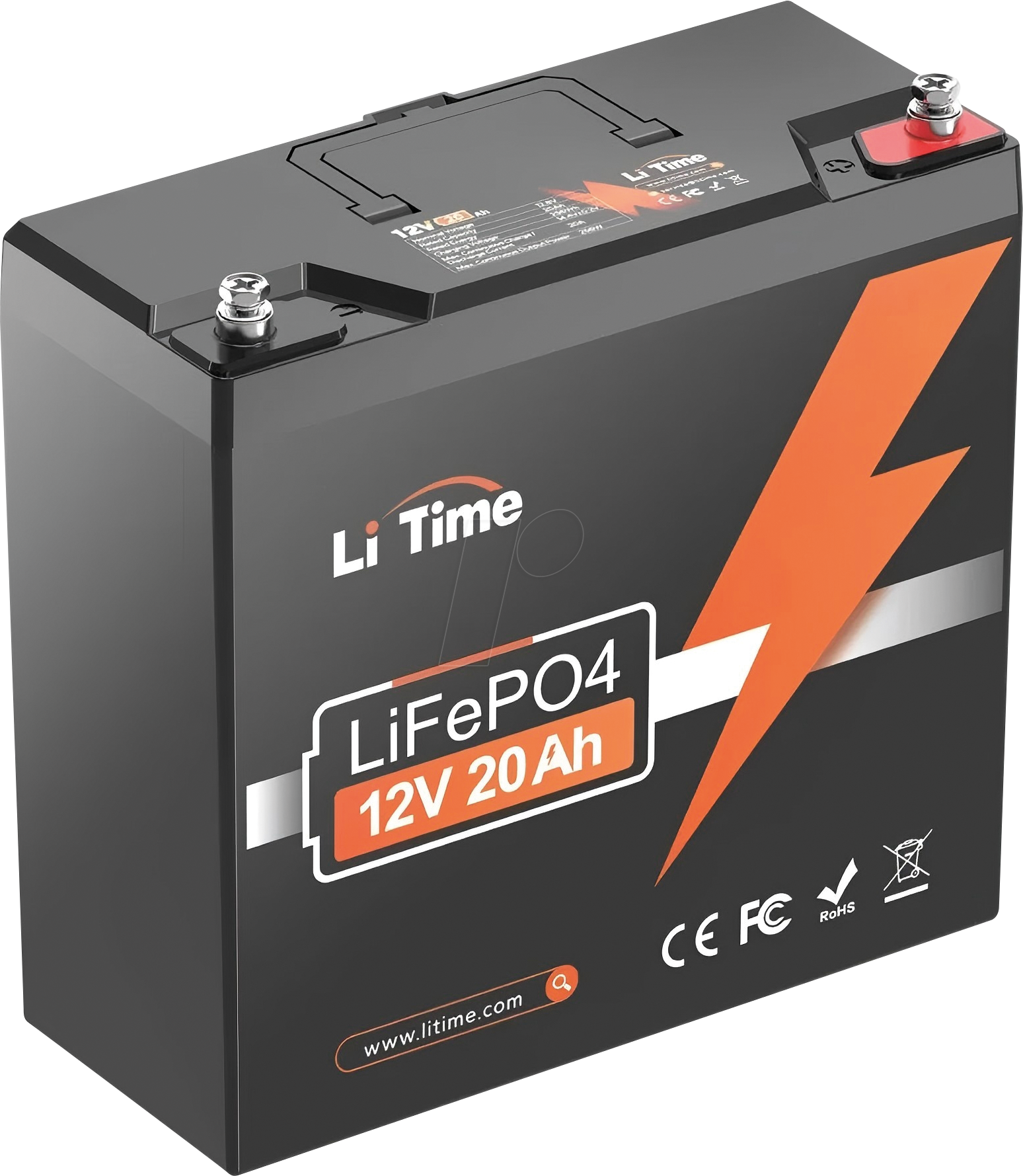 LI12-20 - Lithium-Akku, LiFePO4, 12,8 V, 20 Ah