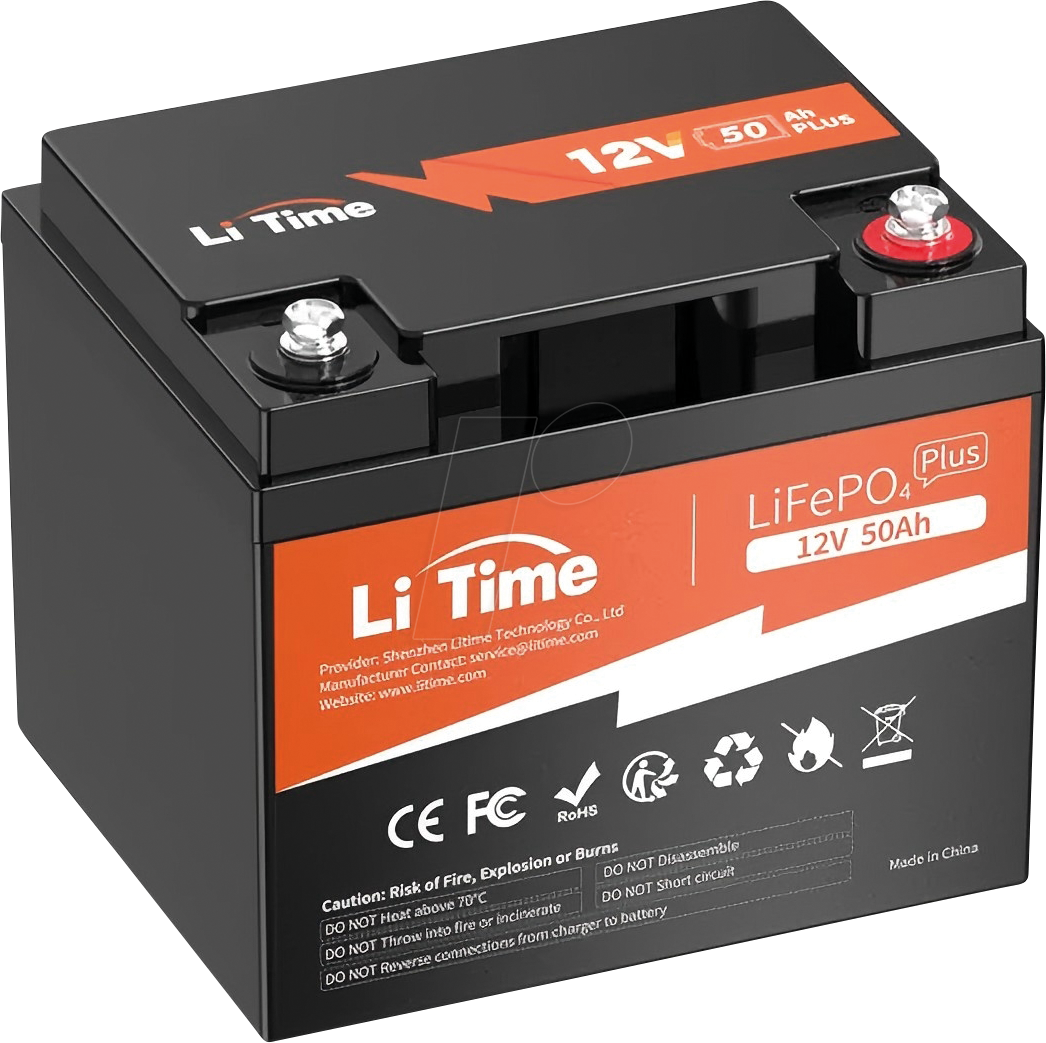 LI12-50 - Lithium-Akku, LiFePO4, 12,8 V, 50 Ah