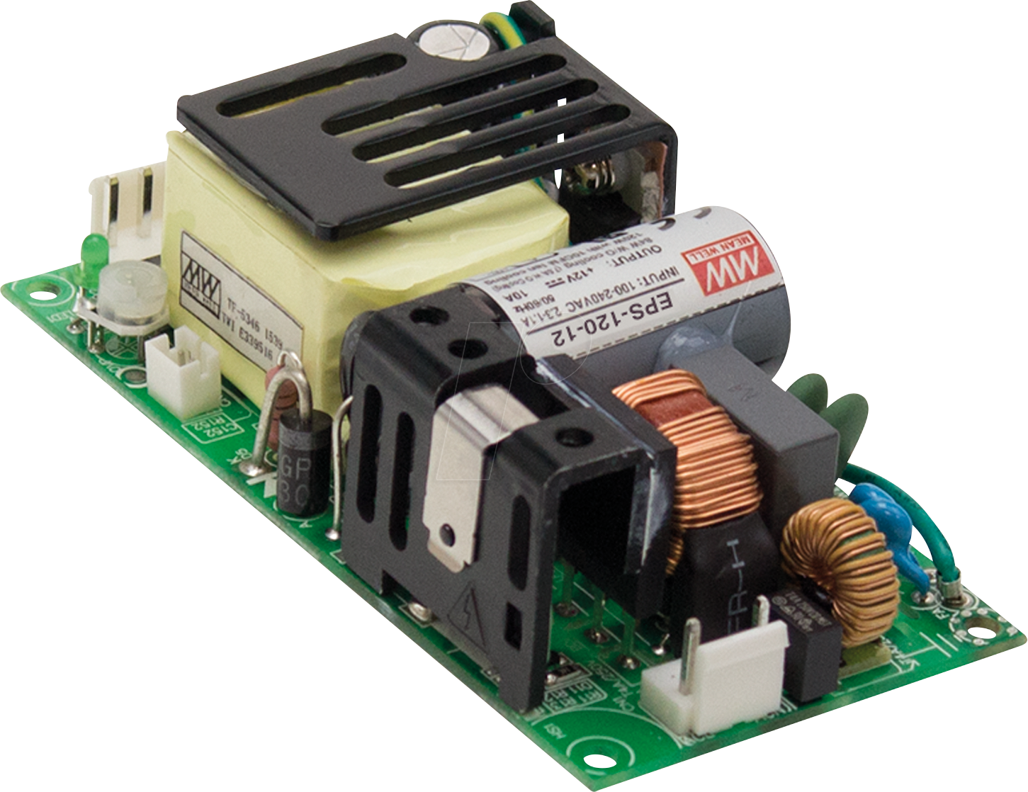 MW EPS-120-12 - Schaltnetzteil, Open-Frame, 120 W, 12 V, 10 A