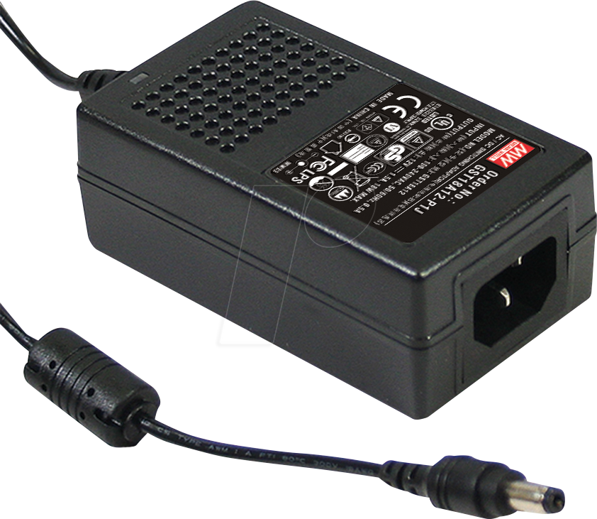 MW GST25A24-P1J - Tischnetzteil, 25 W, 24 V, 1,04 A