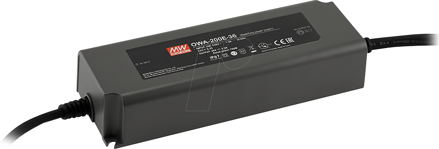 MW OWA-200E-24 - Tischnetzteil, 199 W, 24 V, 8,3 A
